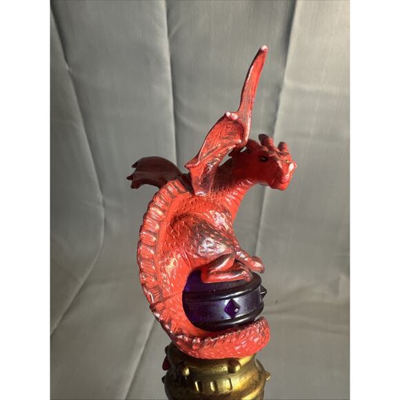 MAGIQUEST Wand Great Wolf Lodge MAGIC QUEST Wizard Red Dragon Topper Charlock - Picture 3 of 10